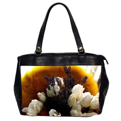 Tulips 1 2 Oversize Office Handbag (2 Sides) by bestdesignintheworld