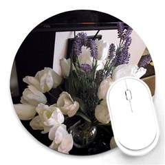 Tulips 1 1 Round Mousepads by bestdesignintheworld