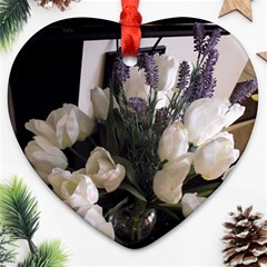 Tulips 1 1 Heart Ornament (two Sides) by bestdesignintheworld