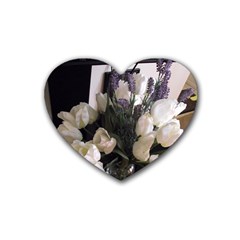 Tulips 1 1 Heart Coaster (4 Pack)  by bestdesignintheworld