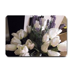 Tulips 1 1 Small Doormat  by bestdesignintheworld