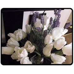 Tulips 1 1 Double Sided Fleece Blanket (medium)  by bestdesignintheworld