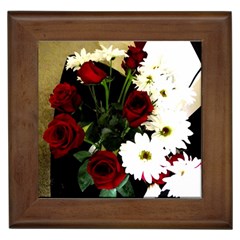 Roses 1 2 Framed Tile