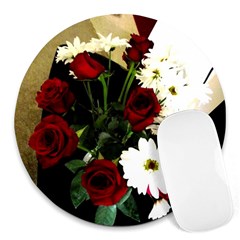 Roses 1 2 Round Mousepads by bestdesignintheworld