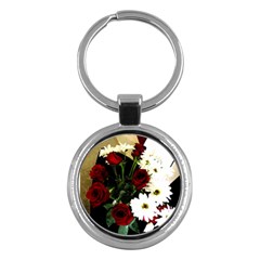 Roses 1 2 Key Chain (round) by bestdesignintheworld