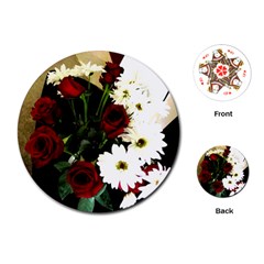 Roses 1 2 Playing Cards Single Design (round) by bestdesignintheworld