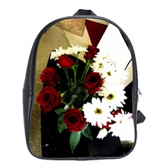 Roses 1 2 School Bag (large) by bestdesignintheworld