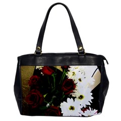 Roses 1 2 Oversize Office Handbag by bestdesignintheworld