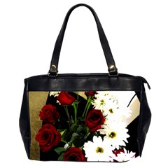 Roses 1 2 Oversize Office Handbag (2 Sides) by bestdesignintheworld