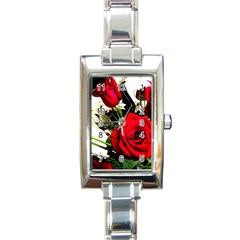 Roses 1 1 Rectangle Italian Charm Watch by bestdesignintheworld