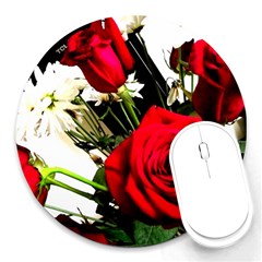 Roses 1 1 Round Mousepads by bestdesignintheworld