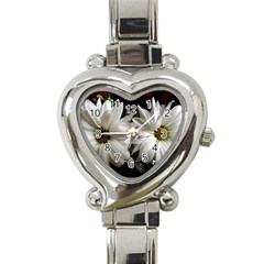 Daisies Heart Italian Charm Watch by bestdesignintheworld