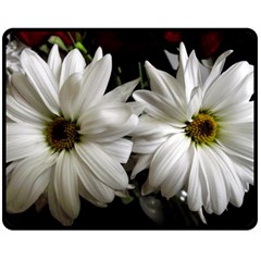 Daisies Double Sided Fleece Blanket (medium)  by bestdesignintheworld