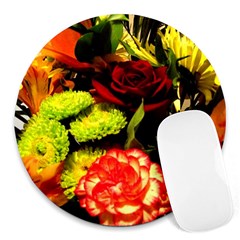 Flowers 1 1 Round Mousepads by bestdesignintheworld