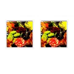 Flowers 1 1 Cufflinks (square) by bestdesignintheworld