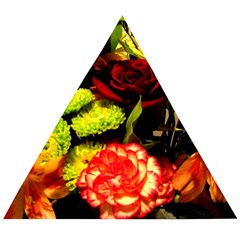 Flowers 1 1 Wooden Puzzle Triangle by bestdesignintheworld