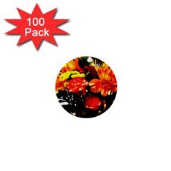 Flowers In A Vase 1 2 1  Mini Buttons (100 Pack)  by bestdesignintheworld