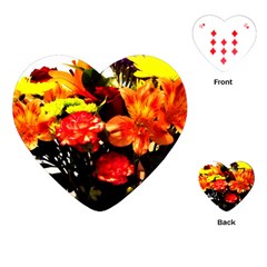 Flowers In A Vase 1 2 Playing Cards Single Design (heart) by bestdesignintheworld