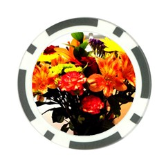 Flowers In A Vase 1 2 Poker Chip Card Guard by bestdesignintheworld