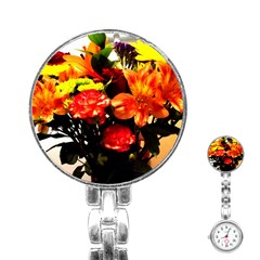 Flowers In A Vase 1 2 Stainless Steel Nurses Watch by bestdesignintheworld