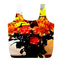 Flowers In A Vase 1 2 Full Print Recycle Bag (l) by bestdesignintheworld