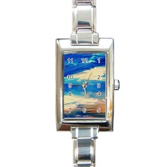 Skydiving 1 1 Rectangle Italian Charm Watch by bestdesignintheworld