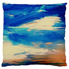 Skydiving 1 1 Large Flano Cushion Case (two Sides) by bestdesignintheworld