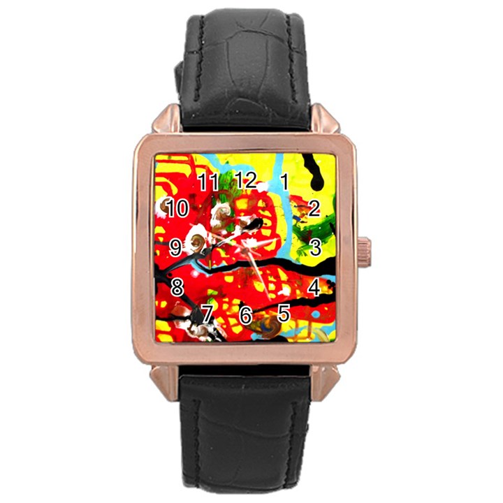 Hot 1 1 Rose Gold Leather Watch 