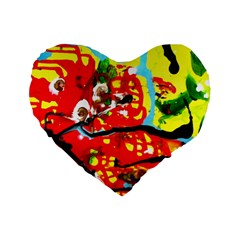 Hot 1 1 Standard 16  Premium Flano Heart Shape Cushions by bestdesignintheworld