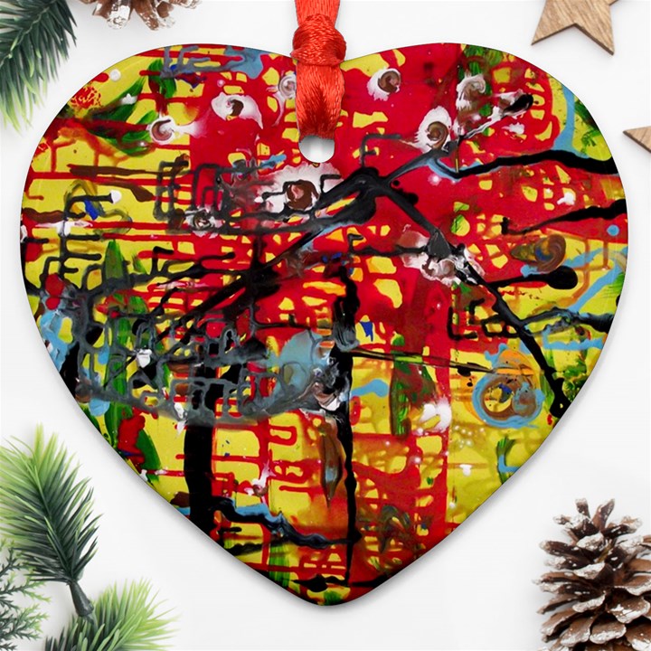 July 1 1 Heart Ornament (Two Sides)