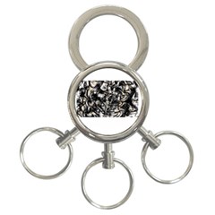 Marble Texture 3-ring Key Chain