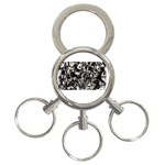 Marble Texture 3-Ring Key Chain Front