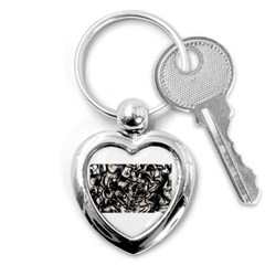 Marble Texture Key Chain (heart) by letsbeflawed