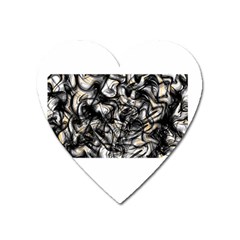 Marble Texture Heart Magnet