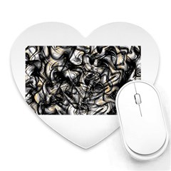 Marble Texture Heart Mousepads