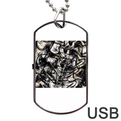 Marble Texture Dog Tag Usb Flash (one Side) by letsbeflawed