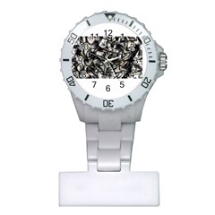 Marble Texture Plastic Nurses Watch