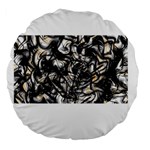 Marble Texture Large 18  Premium Flano Round Cushions Front