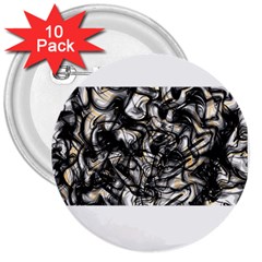 Marble Texture 3  Buttons (10 Pack) 