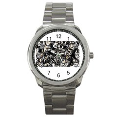 Marble Texture Sport Metal Watch