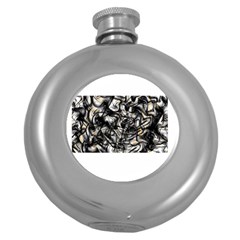 Marble Texture Round Hip Flask (5 Oz)