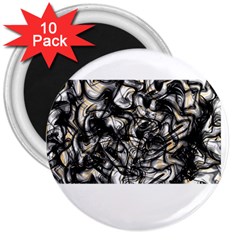 Marble Texture 3  Magnets (10 Pack) 