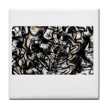 Marble Texture Tile Coaster Front