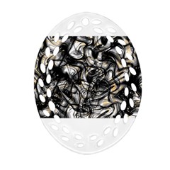 Marble Texture Ornament (oval Filigree)