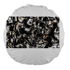 Marble Texture Large 18  Premium Flano Round Cushions by letsbeflawed