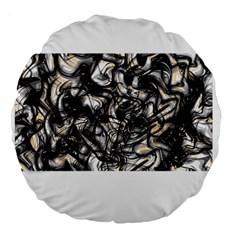 Marble Texture Large 18  Premium Round Cushions by letsbeflawed