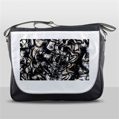 Marble Texture Messenger Bag by letsbeflawed