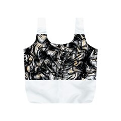 Marble Texture Full Print Recycle Bag (s) by letsbeflawed