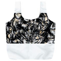 Marble Texture Full Print Recycle Bag (xxxl) by letsbeflawed