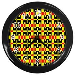 Rby-c-1-7 Wall Clock (black) by ArtworkByPatrick